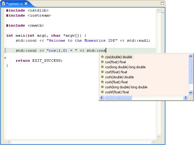 C/C++&nbsp;editor; Content Assist