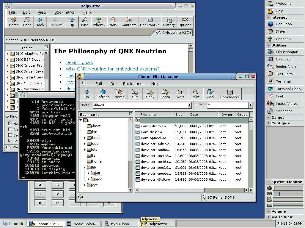 Self-hosted QNX Neutrino RTOS